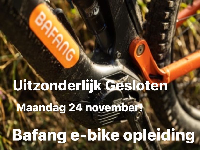 Uitzonderlijk GESLOTEN op Maandag 24 november